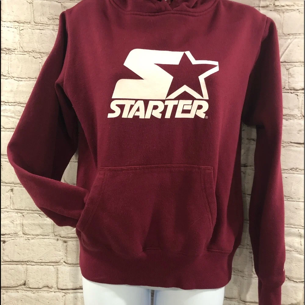 🎉HP x 2🎉❤️‍🔥Starter Hoodie Sweatshirt-Burgundy- Measurements in Photos❤️‍🔥 - Picture 13 of 13